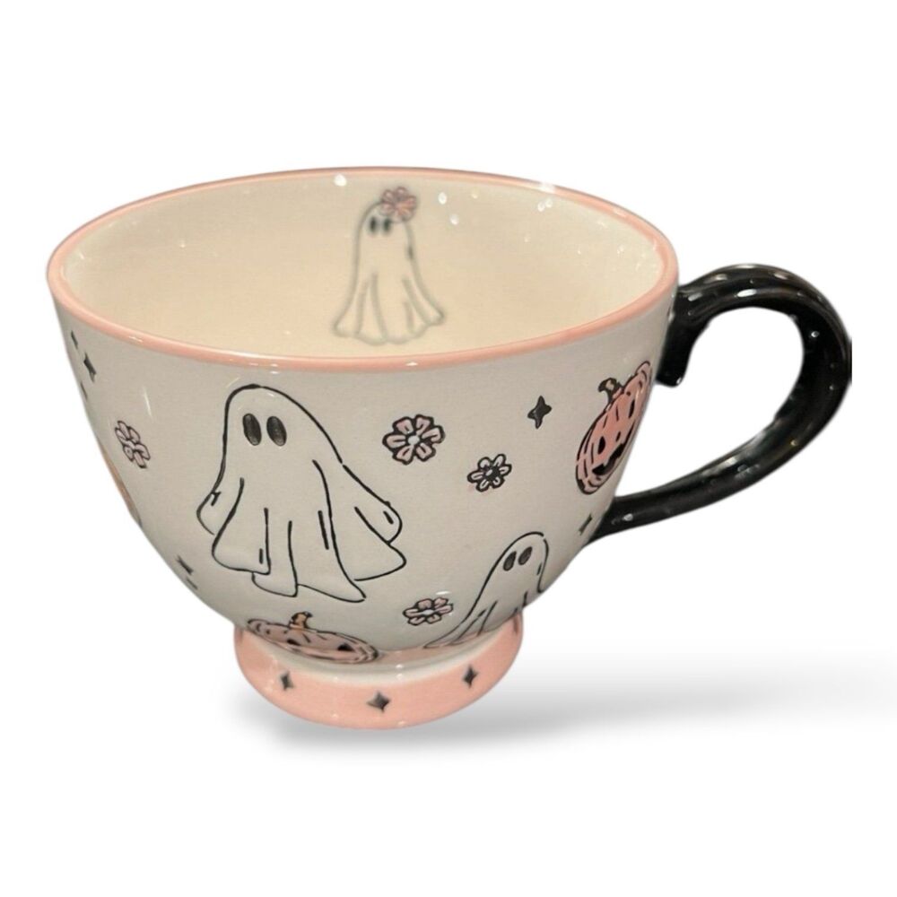 Pink Halloween Ghost Mug